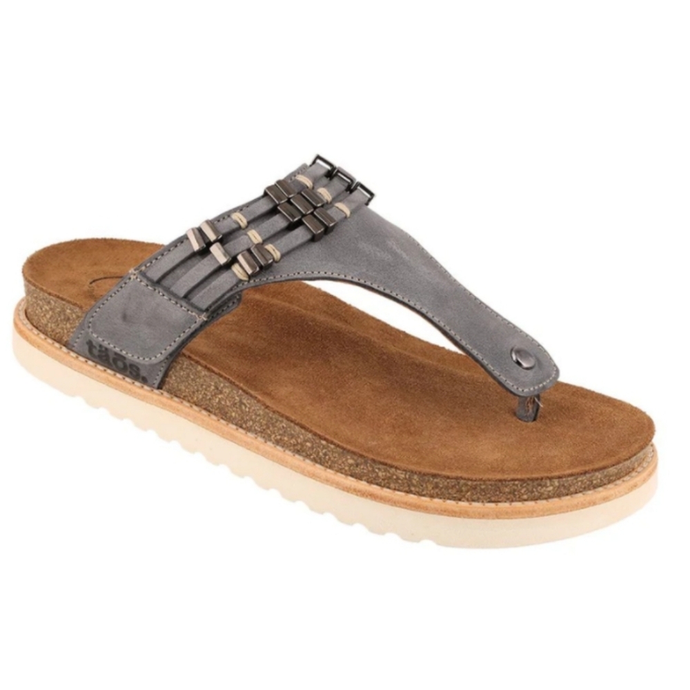 Taos Women's Gray Thong Sandals